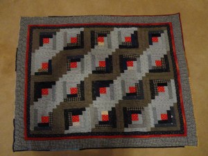 Log Cabin practice quilt