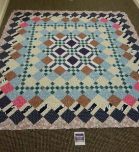 Polaroid picture quilt top