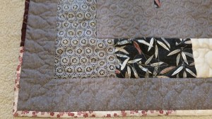 First and second border quilting